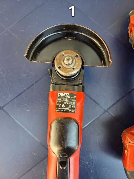 ПРОФЕСИОНАЛНИ Акумулаторни Ъглошлайфи HILTI 22V (125 мм) - ОТЛИЧЕН