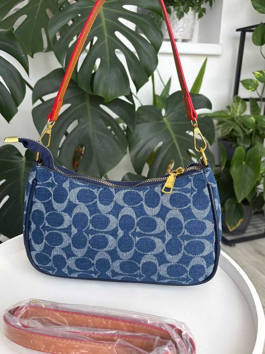 Geanta Coach Terry denim