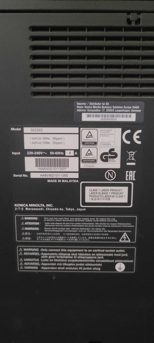 Konica Minolta bizhub 308 e