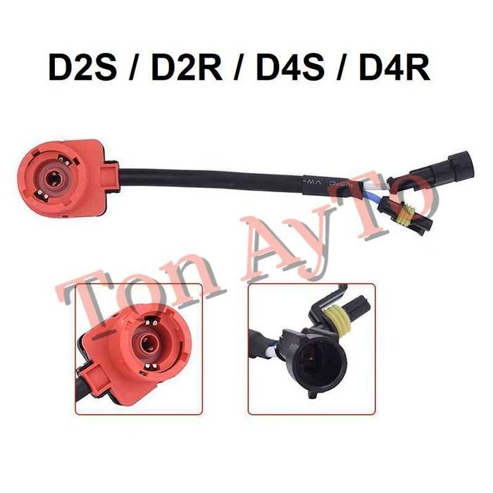 Букса За Фабричен Ксенон D1S D1R D2S D2R D4S D4R  Конектор Преходник Ксенонови Крушки към Баласт