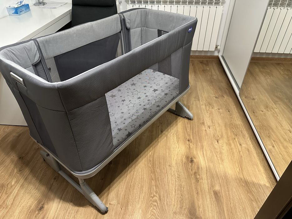 Patut Chicco Next 2 Me Forever, 0 luni - 4 ani, Gri