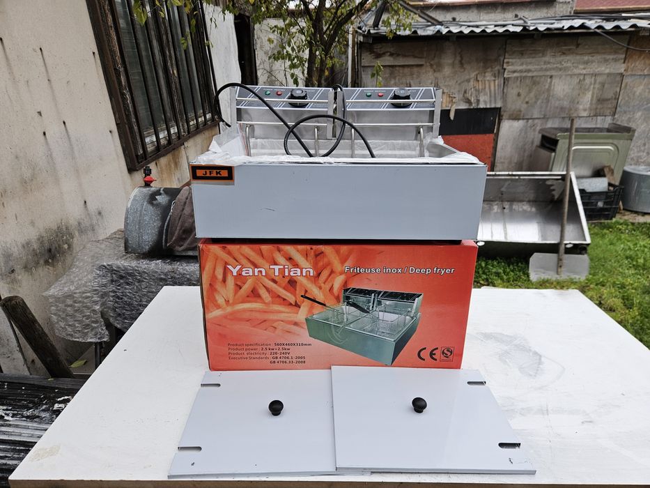 Фритюрник специално за пържене на мекици понички голяма вана