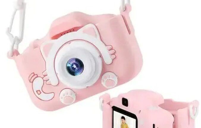 Дигитален детски фотоапарат/Дигитална камера за снимки и видео/Защита