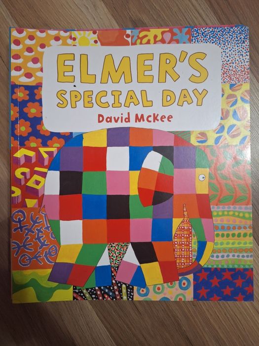 10 книги на английски език за слончето Елмер / Elmer