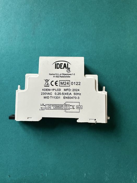 КОНТРОЛЕН монофазен електромер за DIN шина -ПОЧТИ НОВ