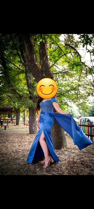 Дамска рокля в син цвят