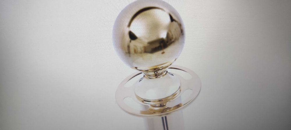 Комплект ВИП преграда, 3 части, неръждаема стомана, златиста