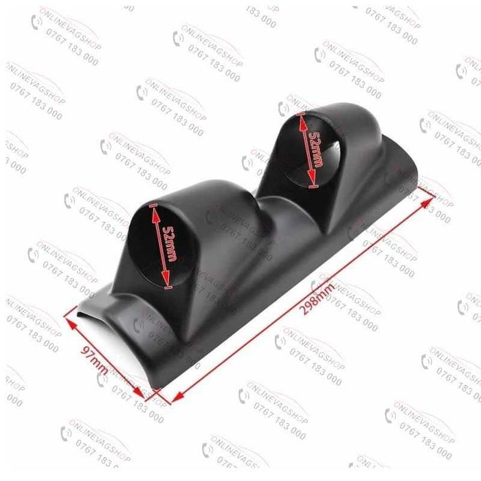 Suport ceasuri indicatoare de 52mm fixare pe stalp si bord