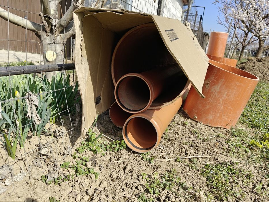 Teava PVC de 160, 6 si 4 m.