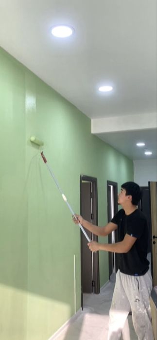 Покраска стен и потолоков безвоздушная покраска