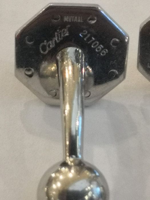 Vind butoni originali Cartier Santos aur 18t + otel