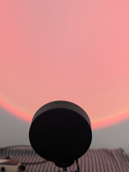 Lampa RGB cu lupa, efect de apus USB