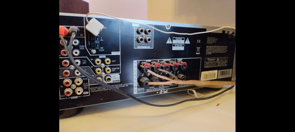 Boxe heco + receiver pioneer VSX-417