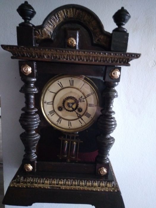 Ceas antic semineu Junghans anii 1900 art Deco