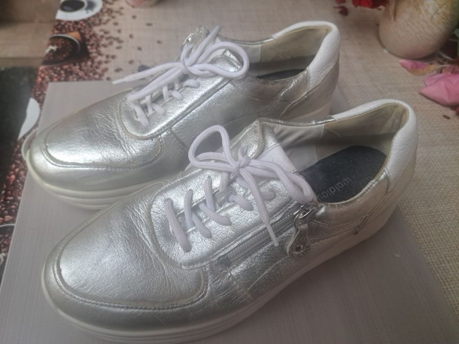 Snikers damă  Waldläufer silver