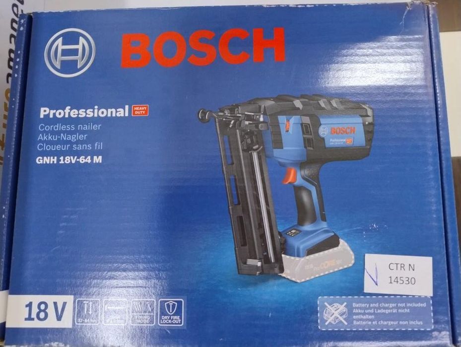 Pistol cuie pentru lemn pe acumulator Bosch Professional GNH -N-