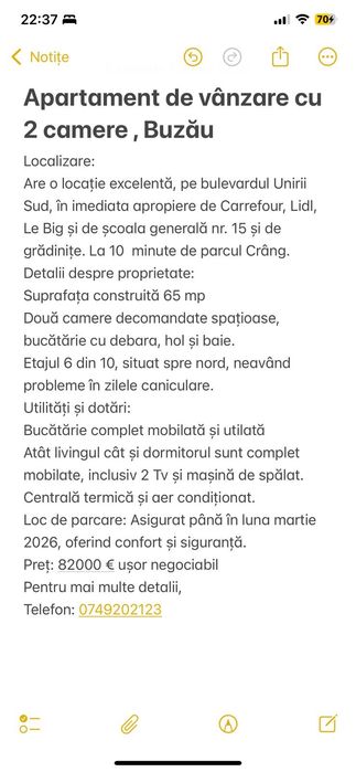 Apartament 2 camere unirii