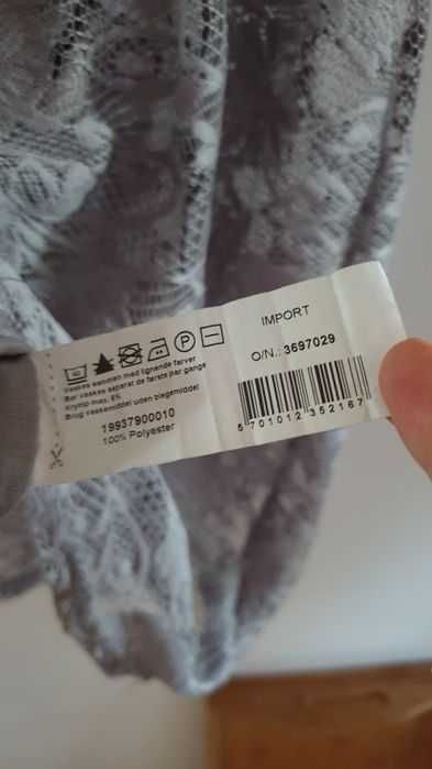 Rochie M dantela gri, impecabila