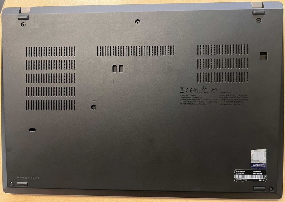 Lenovo ThinkPad T14 gen 1 (Intel i5, 16 GB RAM DDR4, 256 GB SSD)