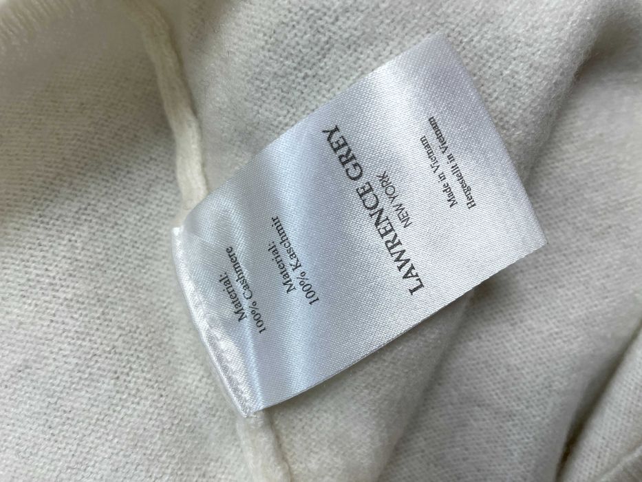 LAWRENCE GREY размер S дамски кашмирен пуловер 100% КАШМИР бял екрю