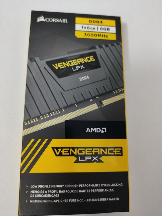 Memorie Corsair Vengeance LPX 8GB (1x8GB), DDR4, 3600MHz, CL18, 1.35V