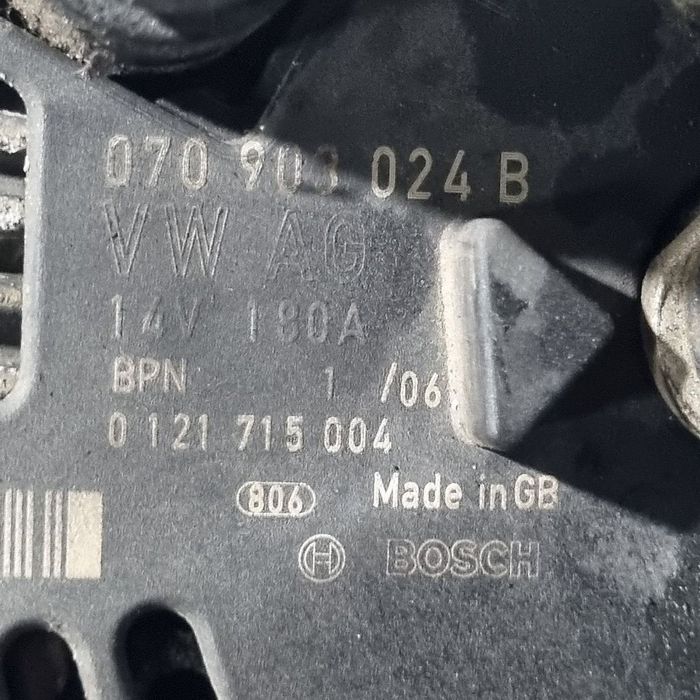Alternator Volkswagen Touareg 7L 2.5 TDI 2003 - 2006 174CP 2461CC BAC (1460) Diesel ...