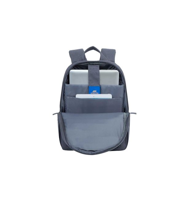 ^Рюкзак RIVACASE 7560 Laptop Canvas Backpack 15.6" grey / 6