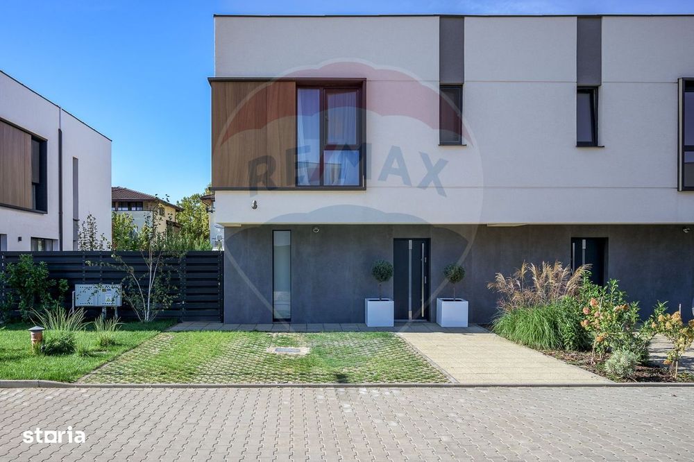 Vila luminoasa, mobilata si utilata Corbeanca / ansamblu cu piscina