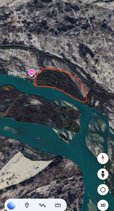 Участок на реке Или