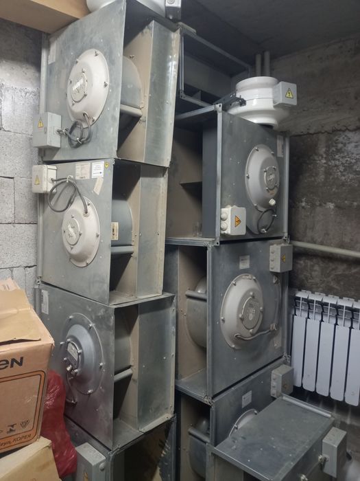 Канальный  квадратные  вентиляторы