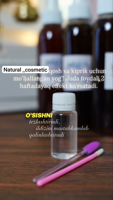 Qosh va kiprik o'stirivchi vitaminlarga boy masla