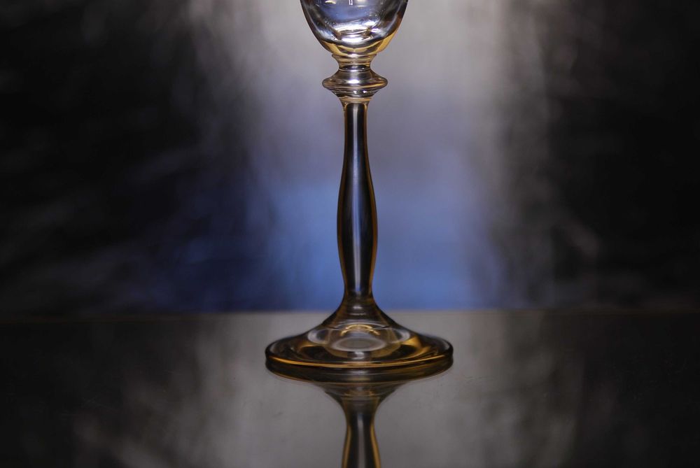 Богемское стекло. Бокалы для шампанского «Анжела»