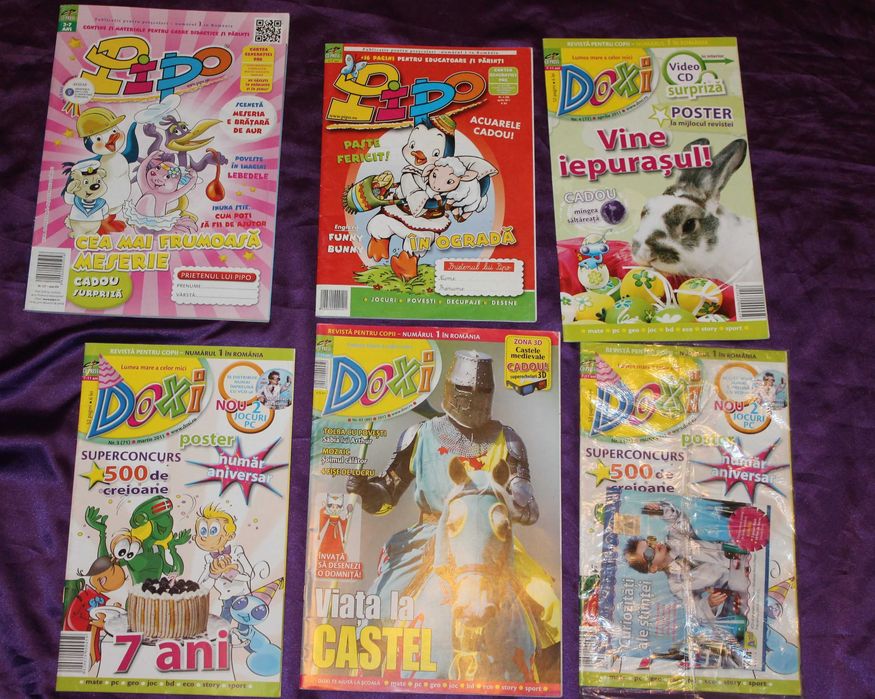 lot reviste Pipo Doxi Atlas Terra Magazin National Geographic kids stiinta istorie geografie biologie calatorii cultura jocuri activitati