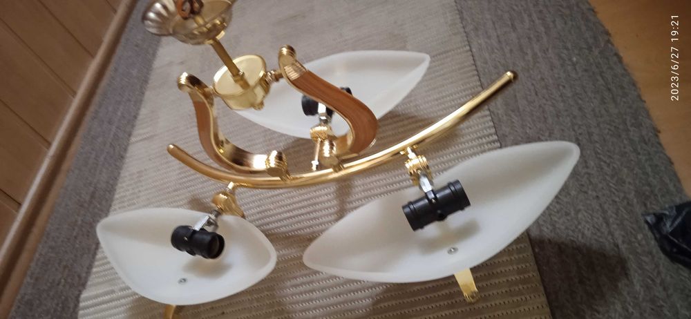 Люстра "Tinco" потолочная  3-х рожковая (3х2 лампочки)