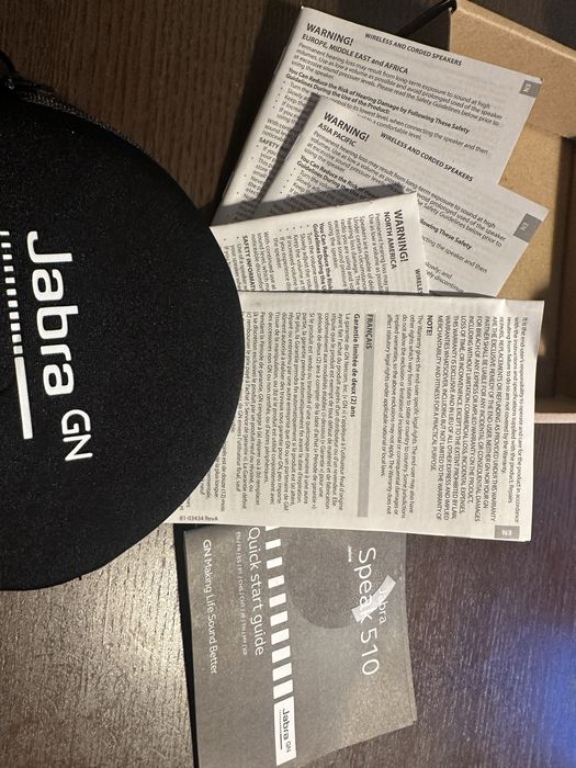 Boxa Bluetooth conferinta JABRA Speak 510, USB 2.0, Skype, negru, NOU