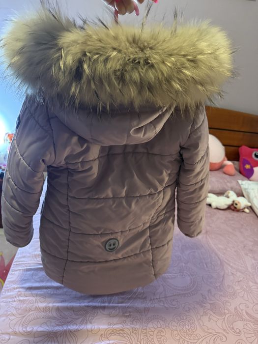 Зимно топло яке за момичета 128см.