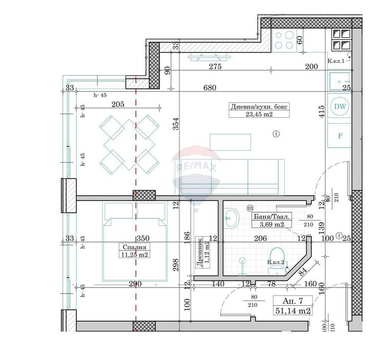Продава се Двустаен апартамент в Варна, Левски - 59 кв.м за 1375 €/кв.м - Снимка #4