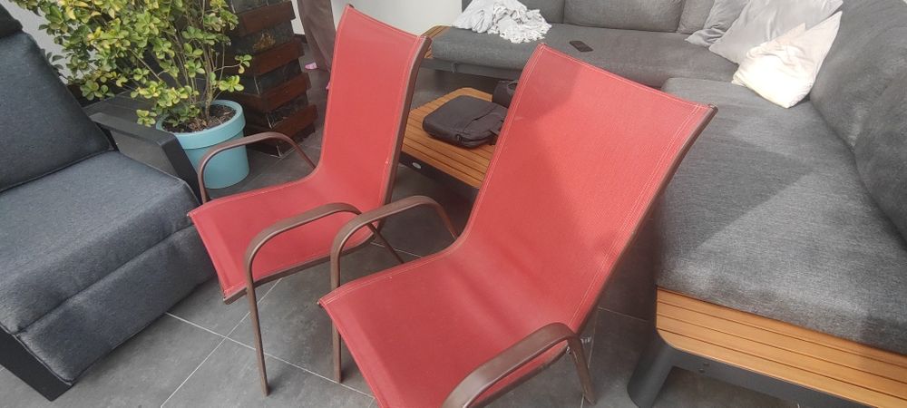 Set 6 scaune terasă+huse