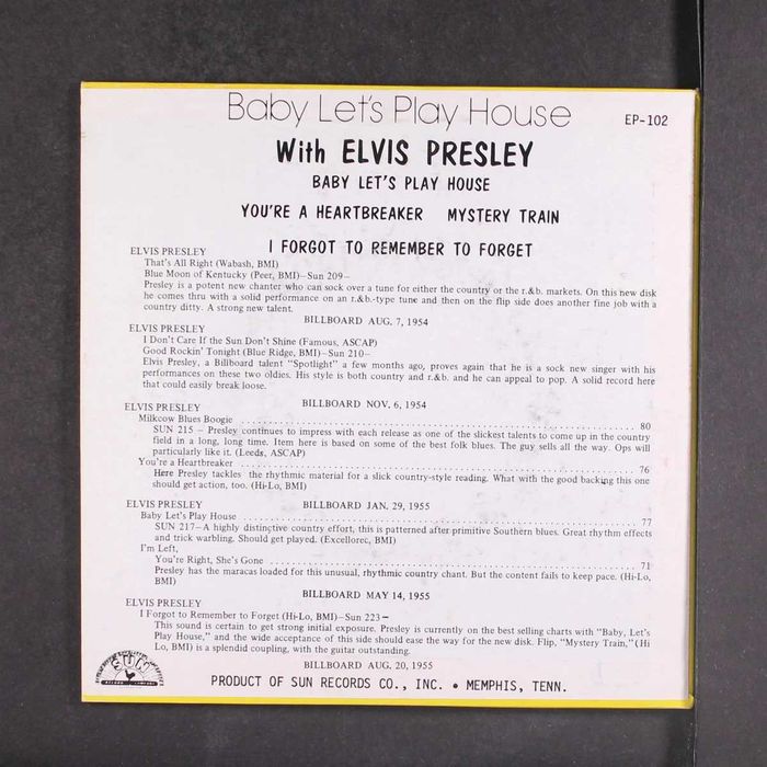 Elvis Presley - Sun records