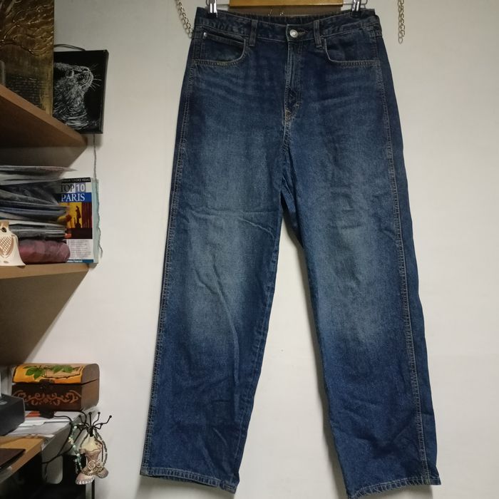 Blugi baggy talie ajustabila