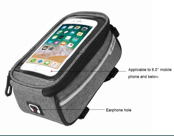 Geanta cadru bicicleta husa smartphone depozitare 6 inch mtb cursiera