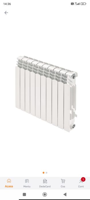 Calorifer aluminiu Ferroli Proteo HP800, 10 elementi