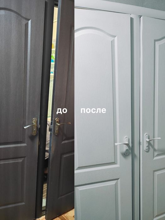 Покраска двери, мебели,кафель, лестниц