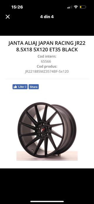 jante jr22 r18 5x120 si 5x110