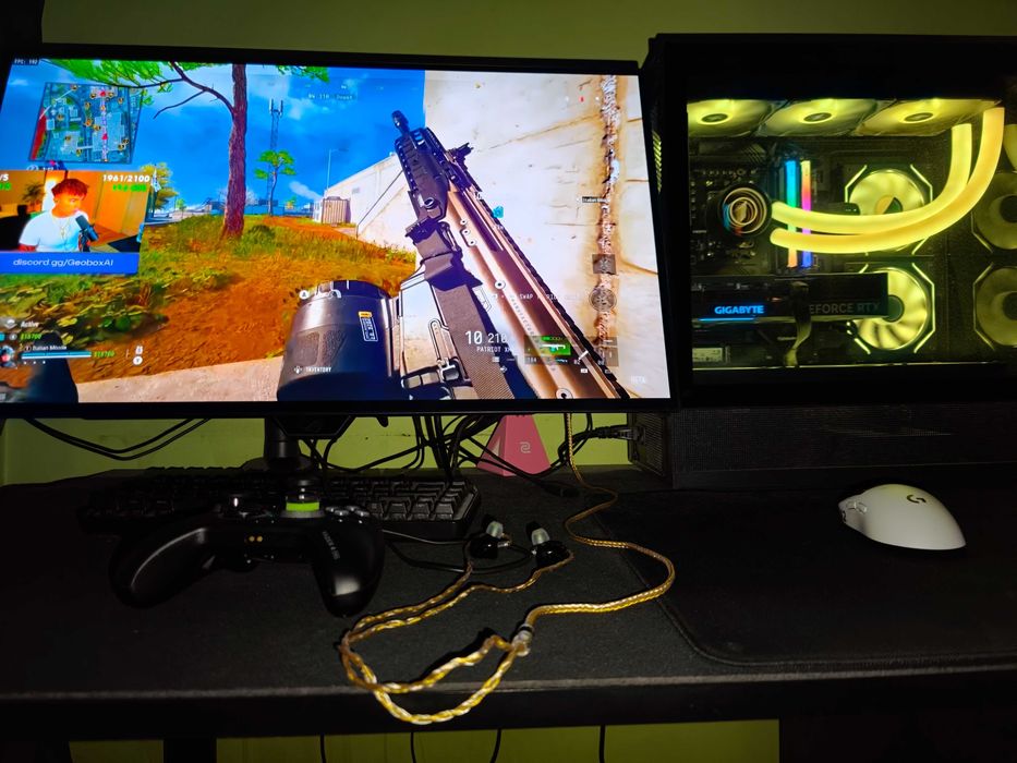 Setup highend gaming Ryzen 7 9800x3d, oled Asus 480hz, periferice