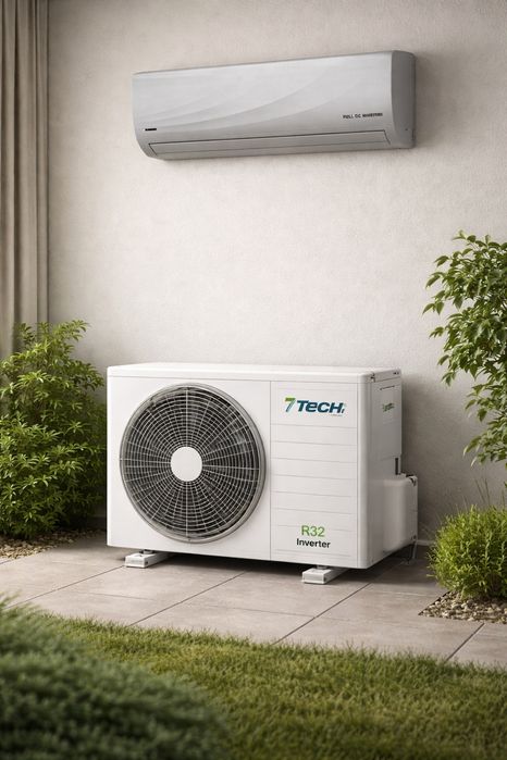 7TECH 7AC4G12GRS2 Inverter Konditsioner — 12 000 BTU, R32, Wi-Fi