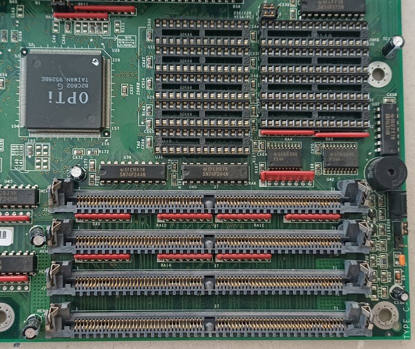 Placa de baza 9530 pc computer retro x86 DRAM ISA