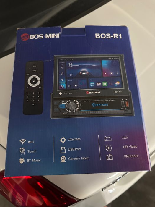 Boss mini bos r1 magnitafon manitor mafon sotiladi 4/64 gb car play