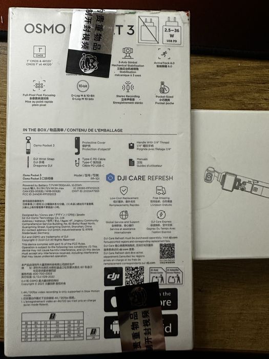 Dji osmo Pocket 3 + повербанк (янги очилмаган)