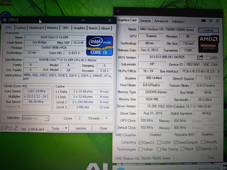 Placa baza laptop HP Probook 6570b, video Radeon HD 7570m 1gb ddr5, suport i7 gen 3, gratis carcasa completa + tastaura si baterie